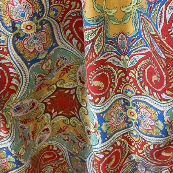Jay Yang  Kashmir Decorating Fabric in Red - Picture 2 of 9